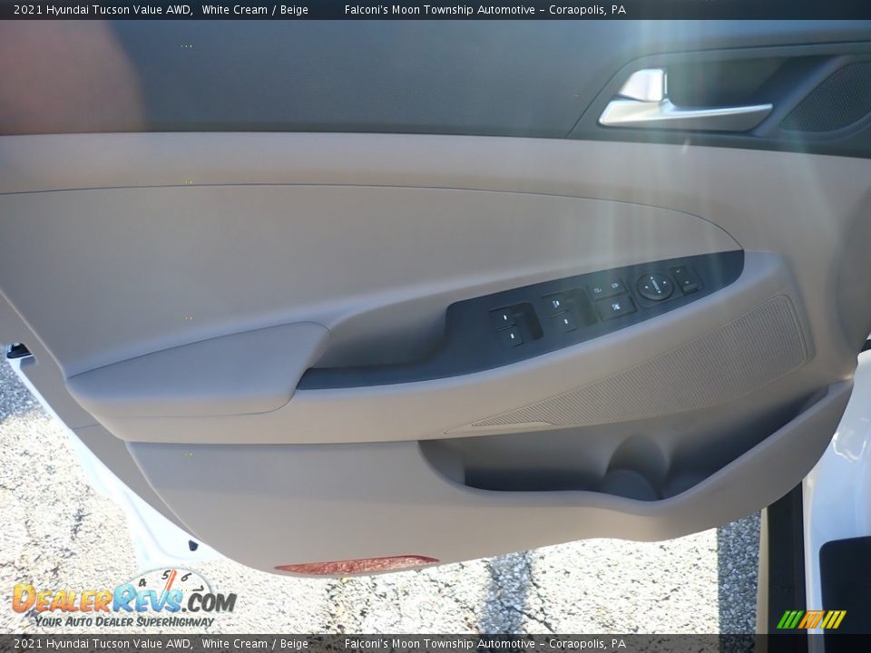 2021 Hyundai Tucson Value AWD White Cream / Beige Photo #10