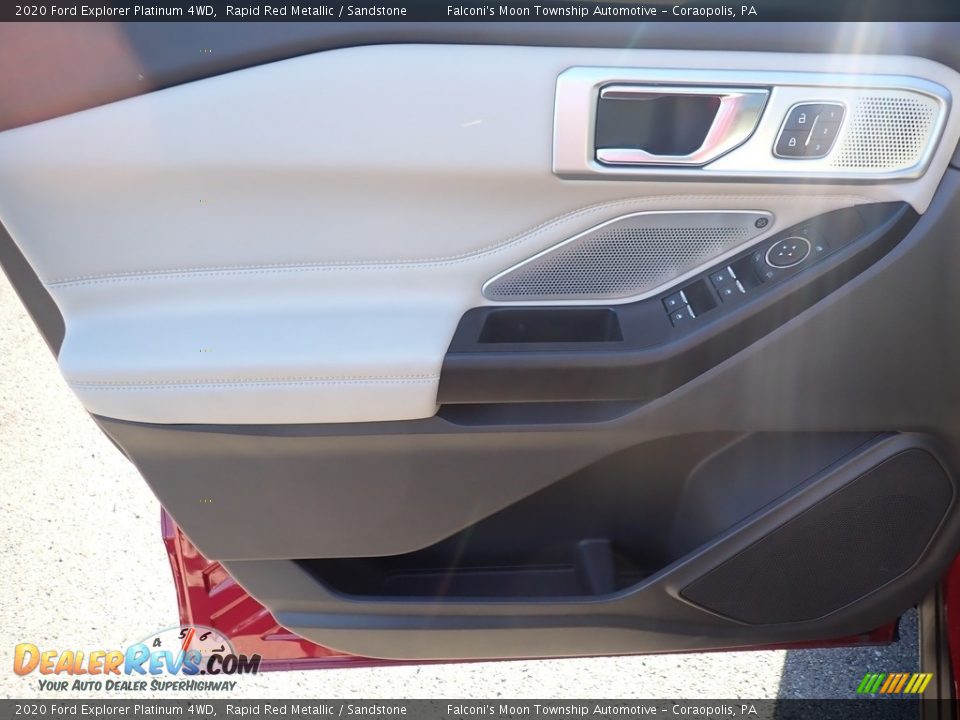 2020 Ford Explorer Platinum 4WD Rapid Red Metallic / Sandstone Photo #11
