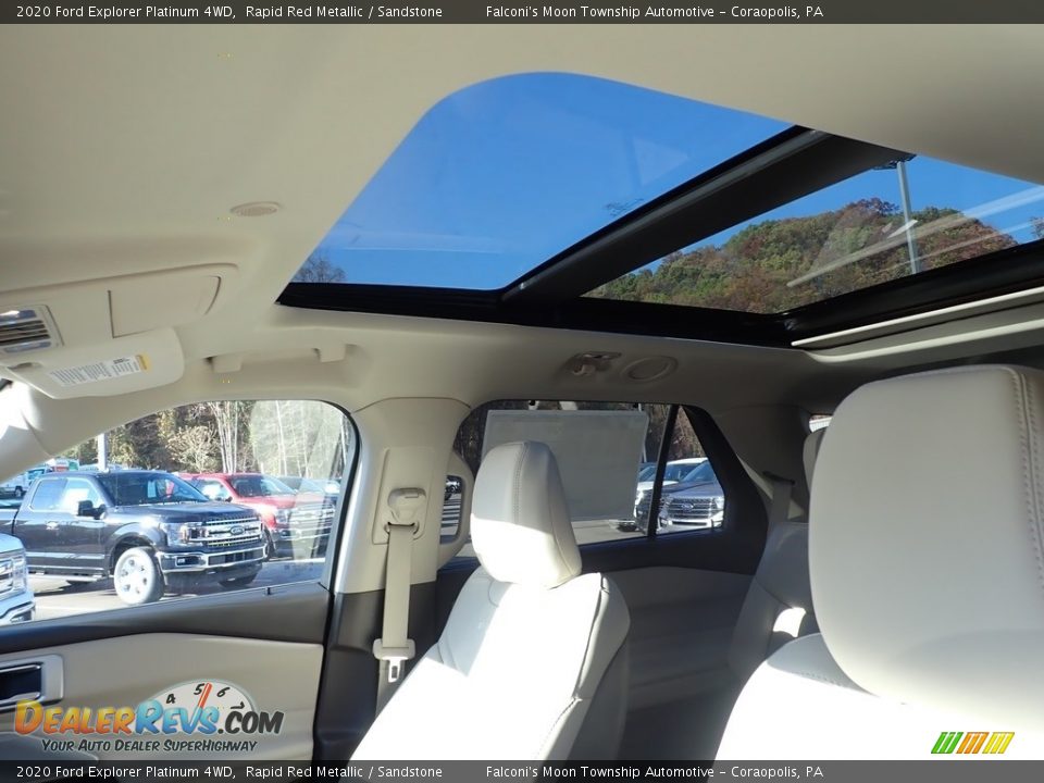2020 Ford Explorer Platinum 4WD Rapid Red Metallic / Sandstone Photo #13