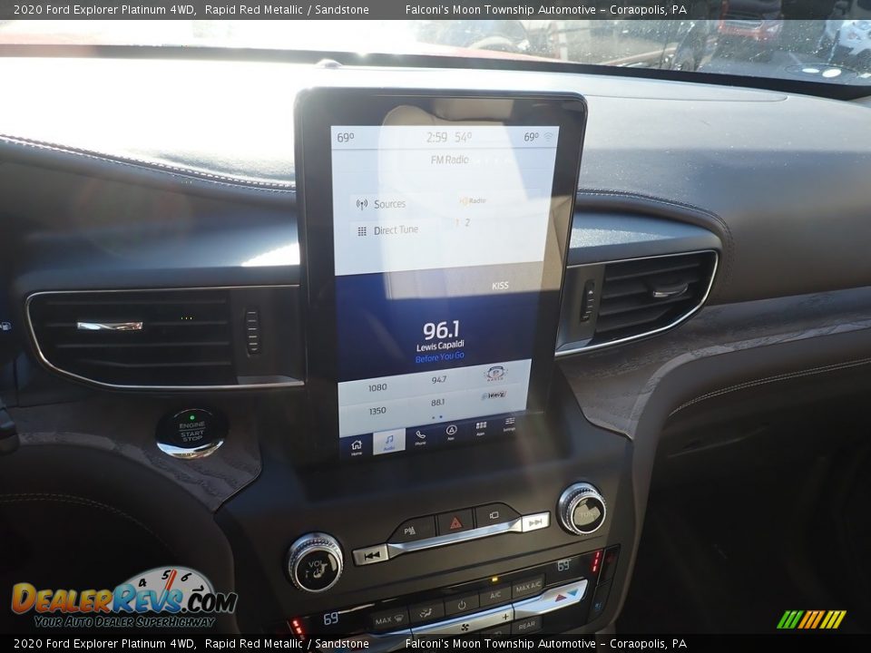 2020 Ford Explorer Platinum 4WD Rapid Red Metallic / Sandstone Photo #14