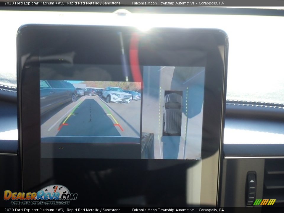 2020 Ford Explorer Platinum 4WD Rapid Red Metallic / Sandstone Photo #16