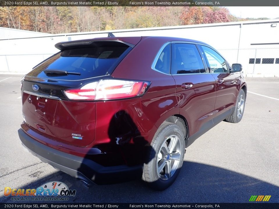 2020 Ford Edge SEL AWD Burgundy Velvet Metallic Tinted / Ebony Photo #2