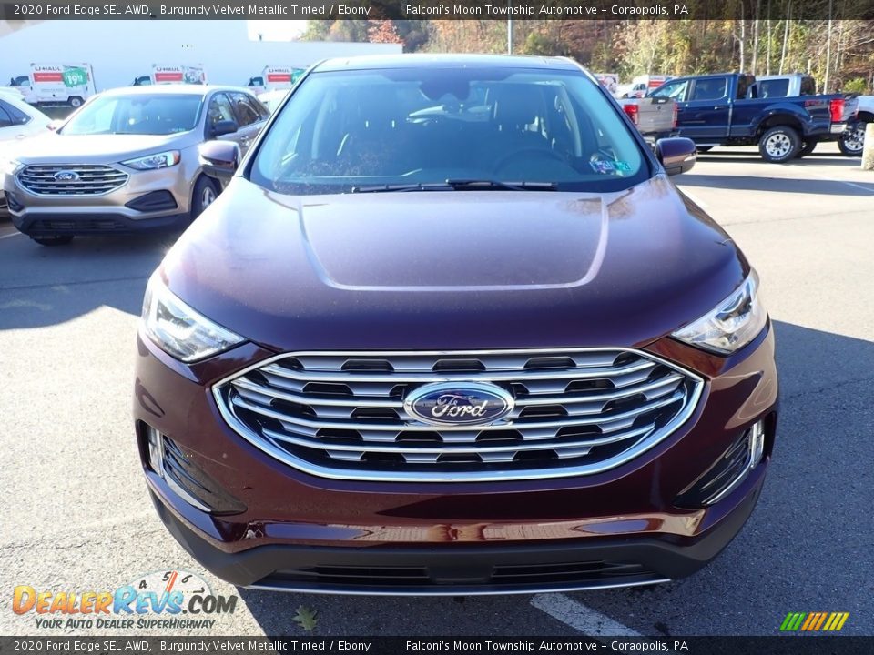 2020 Ford Edge SEL AWD Burgundy Velvet Metallic Tinted / Ebony Photo #4