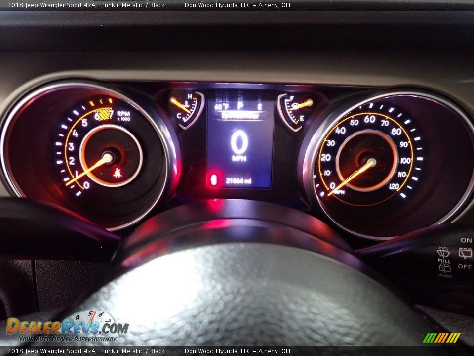 2018 Jeep Wrangler Sport 4x4 Punk'n Metallic / Black Photo #24