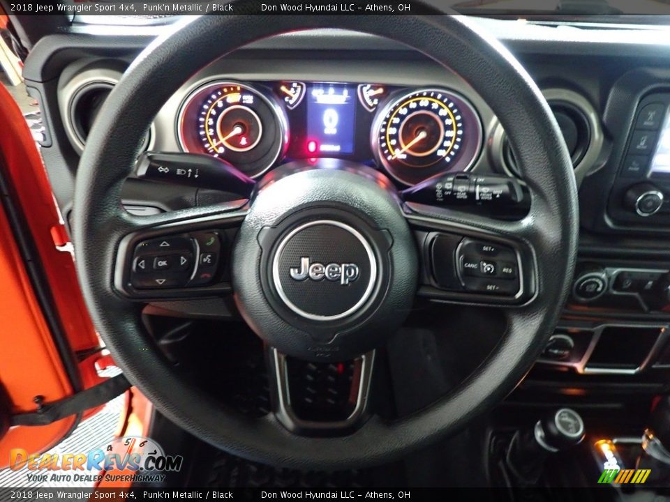2018 Jeep Wrangler Sport 4x4 Punk'n Metallic / Black Photo #26