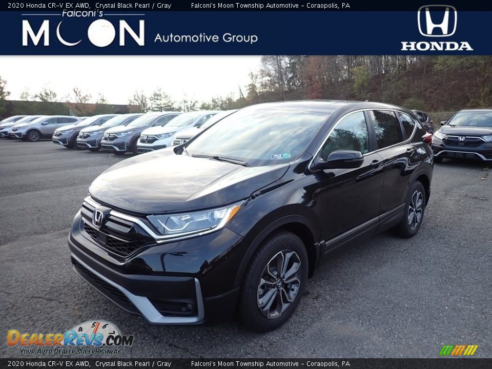 2020 Honda CR-V EX AWD Crystal Black Pearl / Gray Photo #1