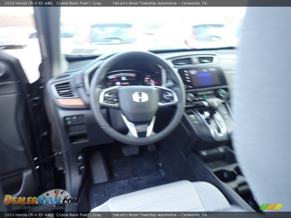 2020 Honda CR-V EX AWD Crystal Black Pearl / Gray Photo #10
