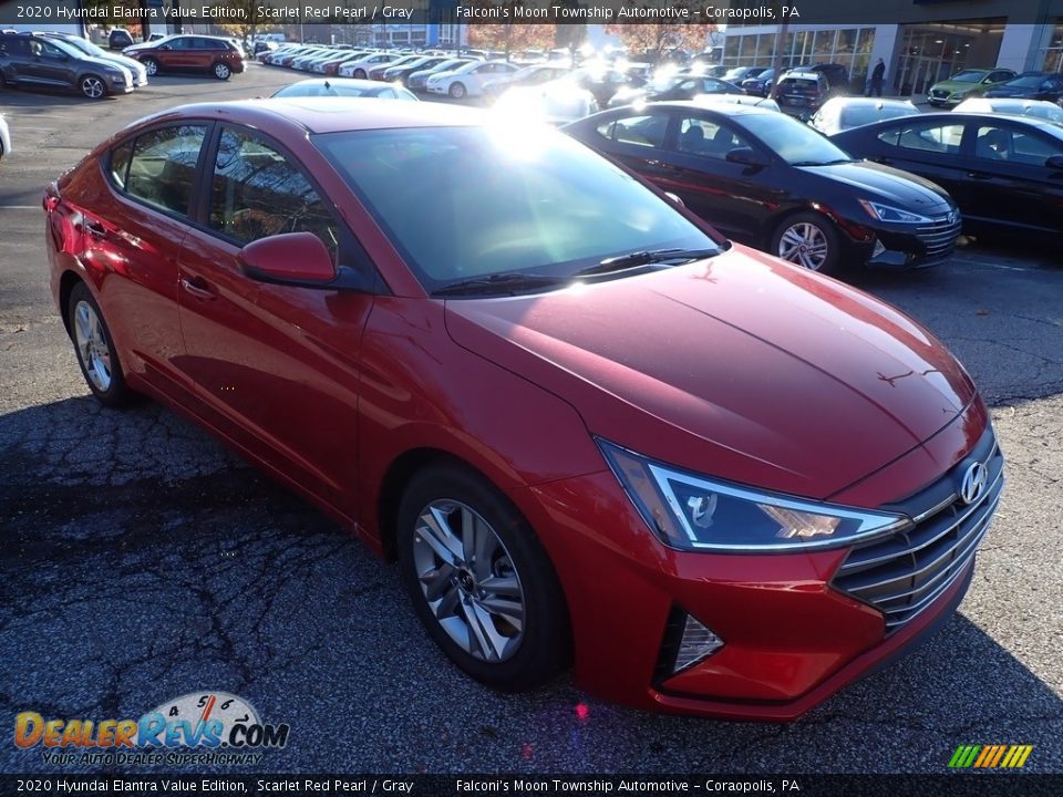 2020 Hyundai Elantra Value Edition Scarlet Red Pearl / Gray Photo #3