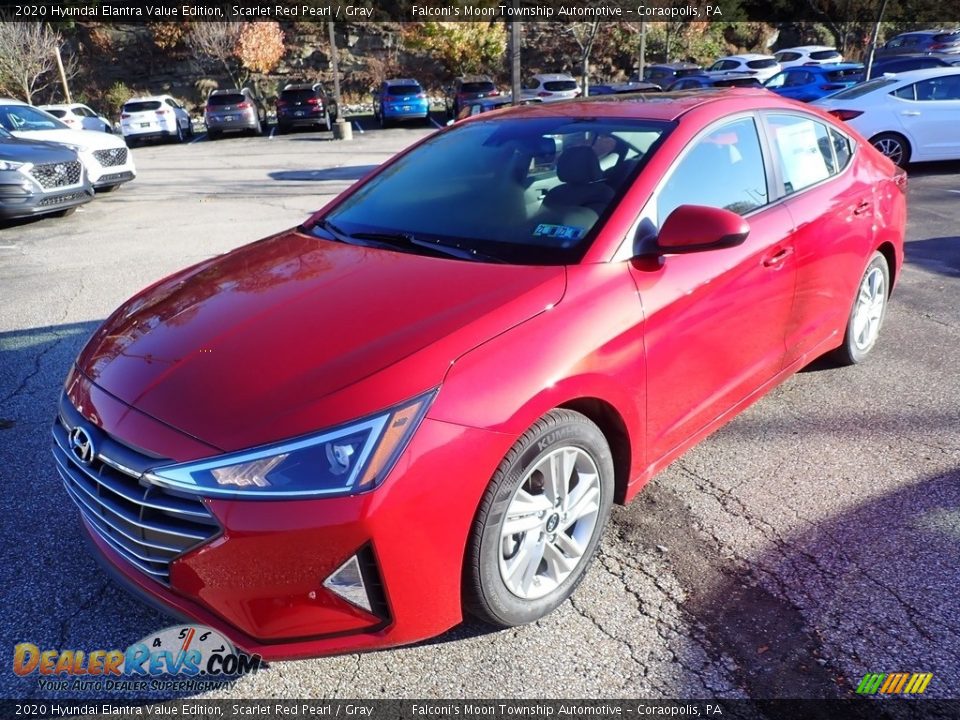 2020 Hyundai Elantra Value Edition Scarlet Red Pearl / Gray Photo #5