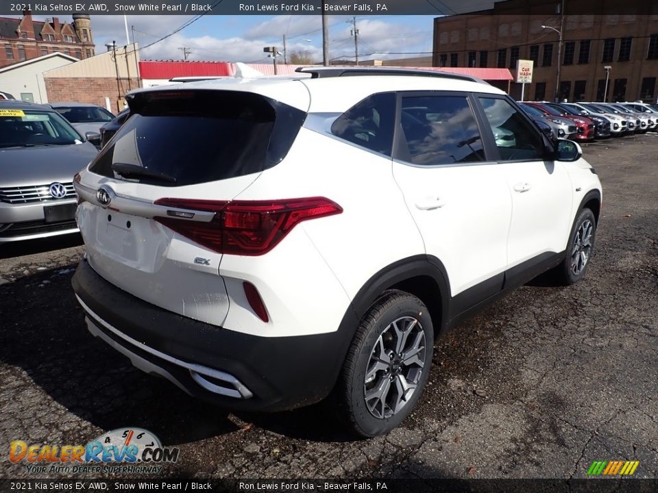 2021 Kia Seltos EX AWD Snow White Pearl / Black Photo #2