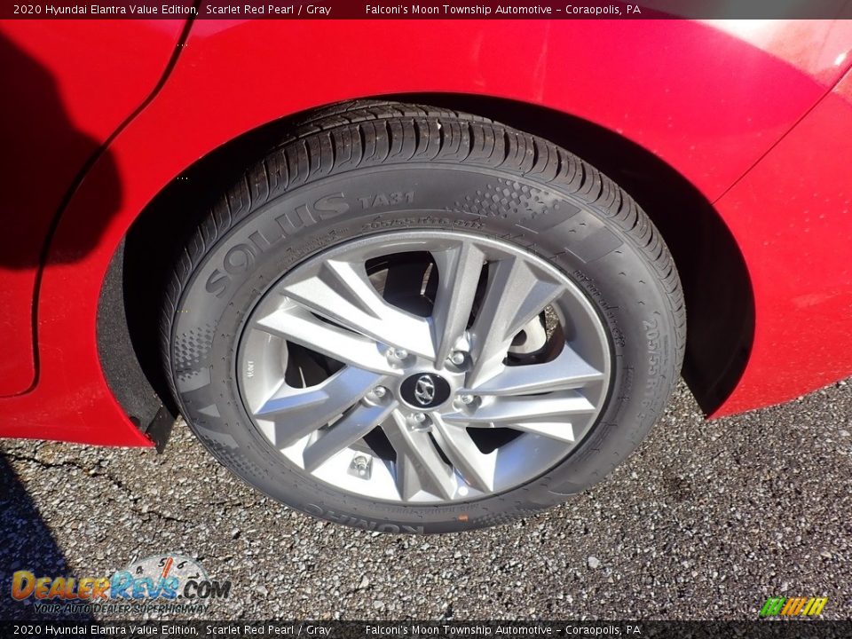 2020 Hyundai Elantra Value Edition Scarlet Red Pearl / Gray Photo #7