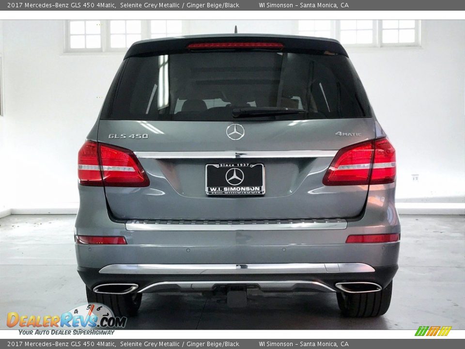 2017 Mercedes-Benz GLS 450 4Matic Selenite Grey Metallic / Ginger Beige/Black Photo #3