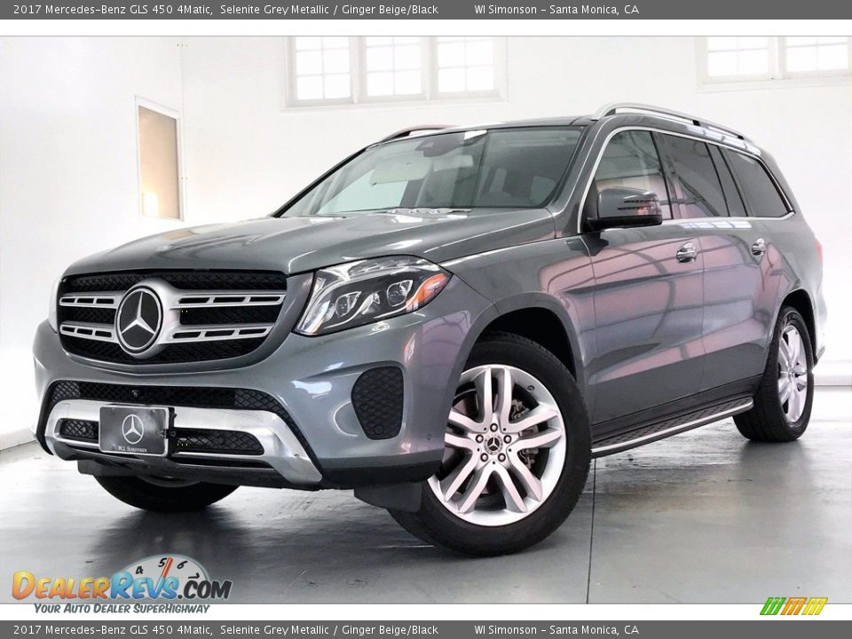 2017 Mercedes-Benz GLS 450 4Matic Selenite Grey Metallic / Ginger Beige/Black Photo #12