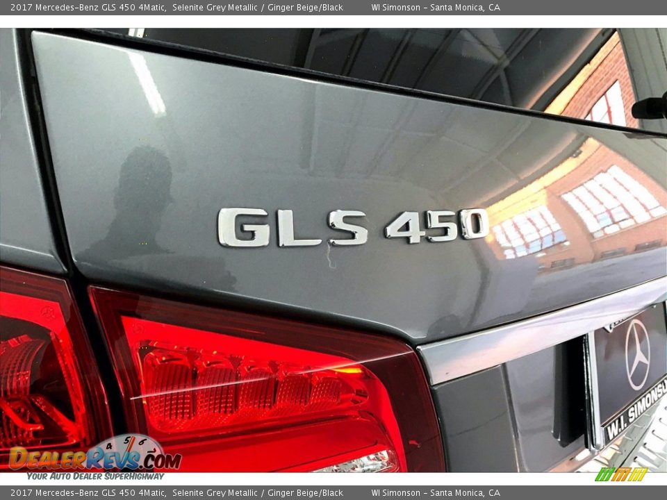 2017 Mercedes-Benz GLS 450 4Matic Selenite Grey Metallic / Ginger Beige/Black Photo #31