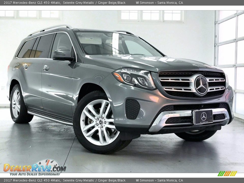 2017 Mercedes-Benz GLS 450 4Matic Selenite Grey Metallic / Ginger Beige/Black Photo #34