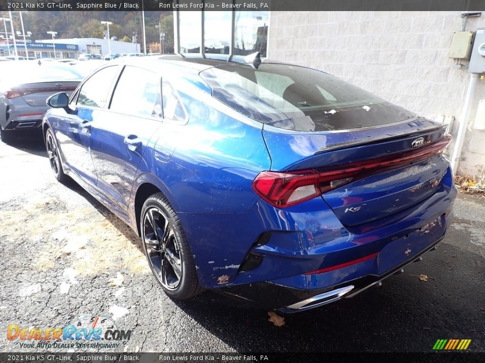 2021 Kia K5 GT-Line Sapphire Blue / Black Photo #3