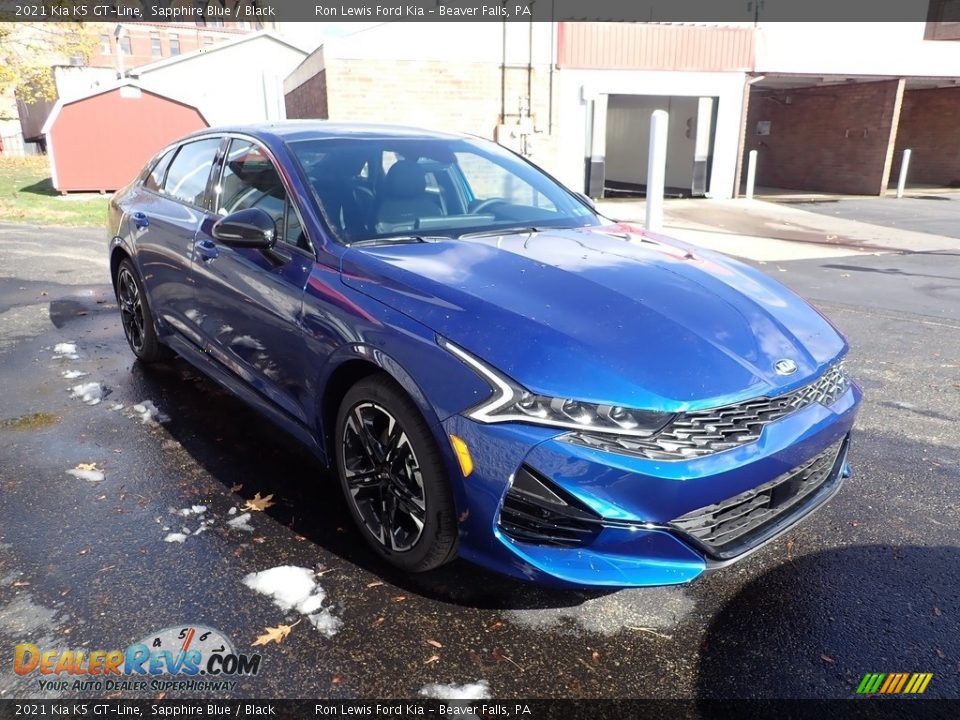 Sapphire Blue 2021 Kia K5 GT-Line Photo #6