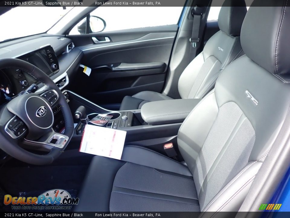 Black Interior - 2021 Kia K5 GT-Line Photo #12
