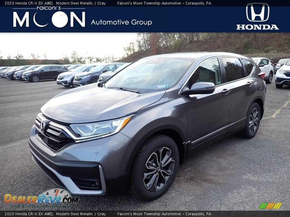 2020 Honda CR-V EX AWD Modern Steel Metallic / Gray Photo #1