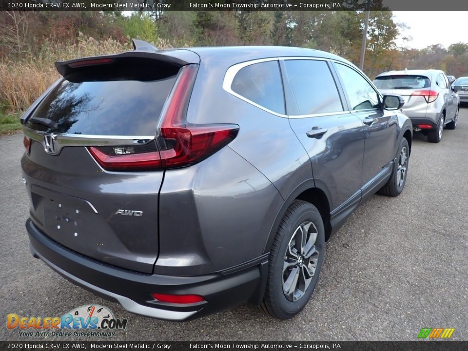 2020 Honda CR-V EX AWD Modern Steel Metallic / Gray Photo #4