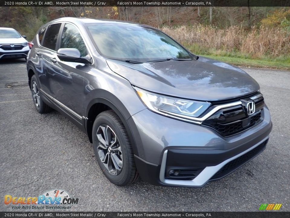 2020 Honda CR-V EX AWD Modern Steel Metallic / Gray Photo #5