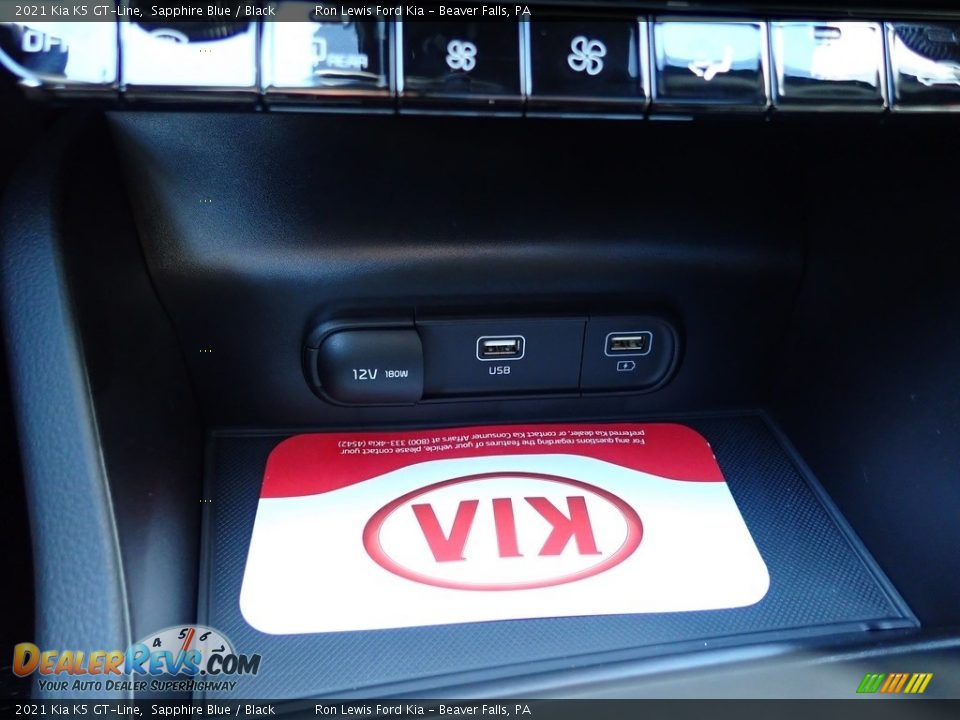 2021 Kia K5 GT-Line Sapphire Blue / Black Photo #20