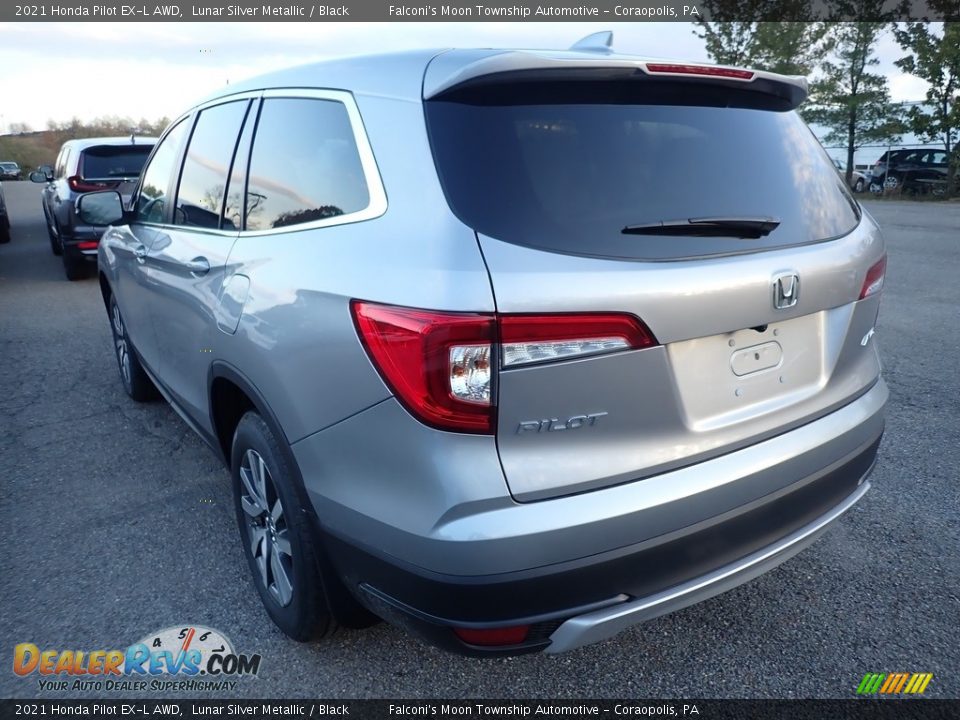 2021 Honda Pilot EX-L AWD Lunar Silver Metallic / Black Photo #3