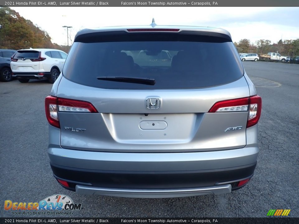 2021 Honda Pilot EX-L AWD Lunar Silver Metallic / Black Photo #4