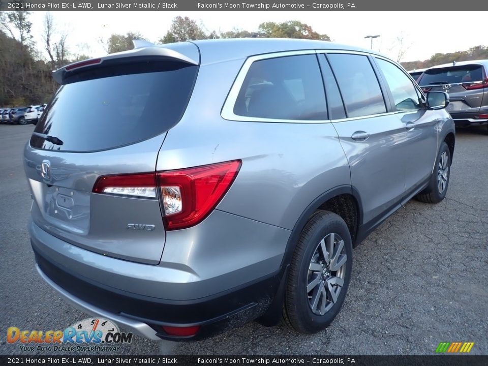 2021 Honda Pilot EX-L AWD Lunar Silver Metallic / Black Photo #5