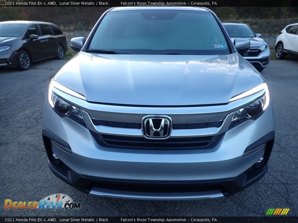 2021 Honda Pilot EX-L AWD Lunar Silver Metallic / Black Photo #7