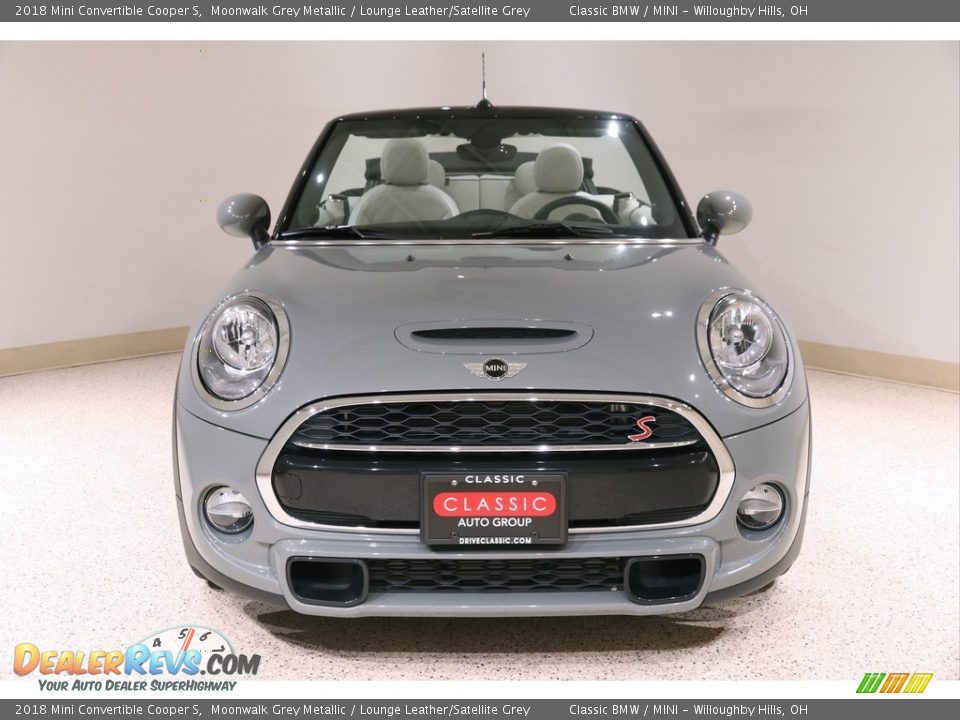 2018 Mini Convertible Cooper S Moonwalk Grey Metallic / Lounge Leather/Satellite Grey Photo #3