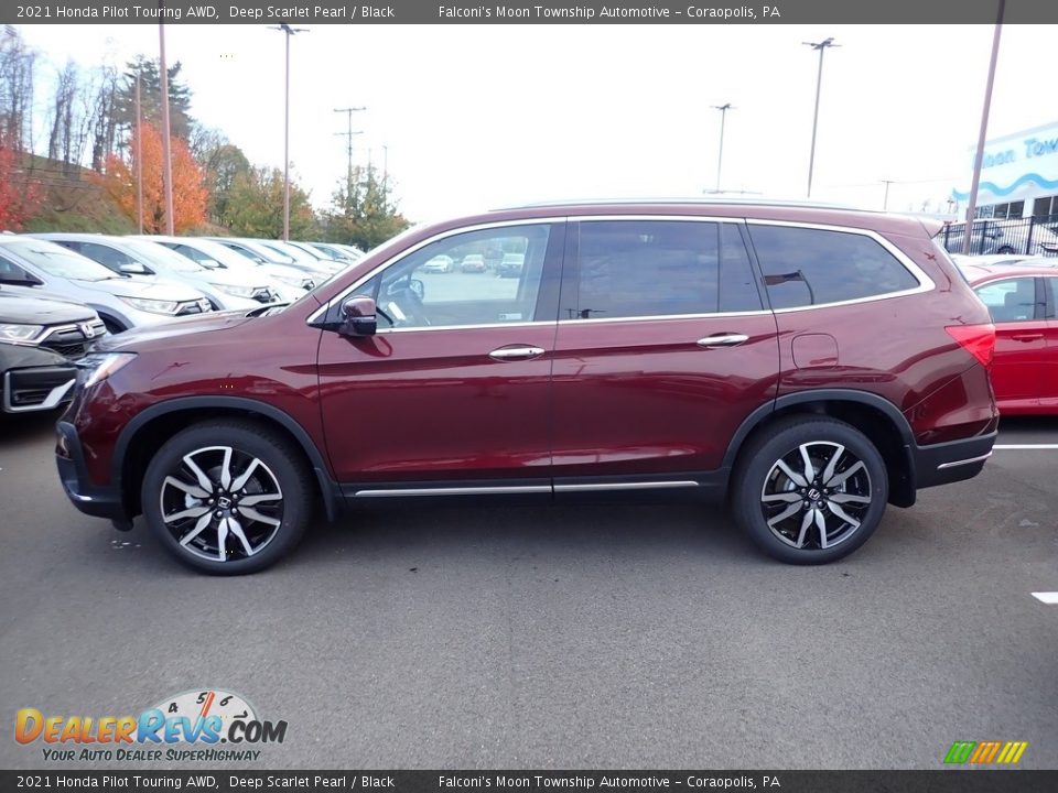 Deep Scarlet Pearl 2021 Honda Pilot Touring AWD Photo #3