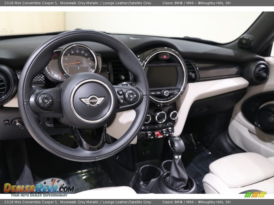 2018 Mini Convertible Cooper S Moonwalk Grey Metallic / Lounge Leather/Satellite Grey Photo #8