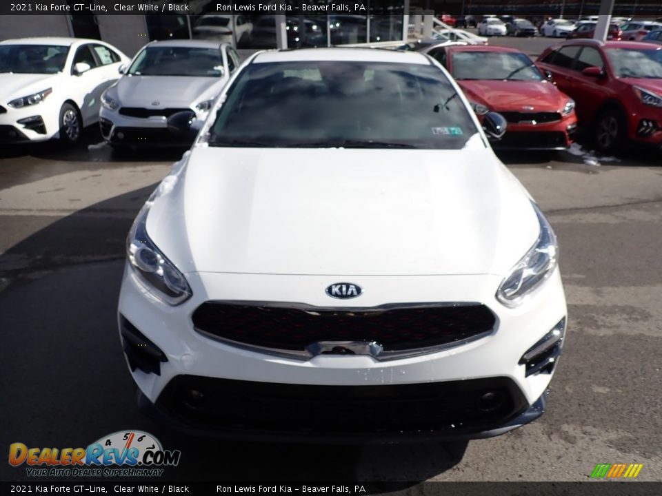 2021 Kia Forte GT-Line Clear White / Black Photo #4