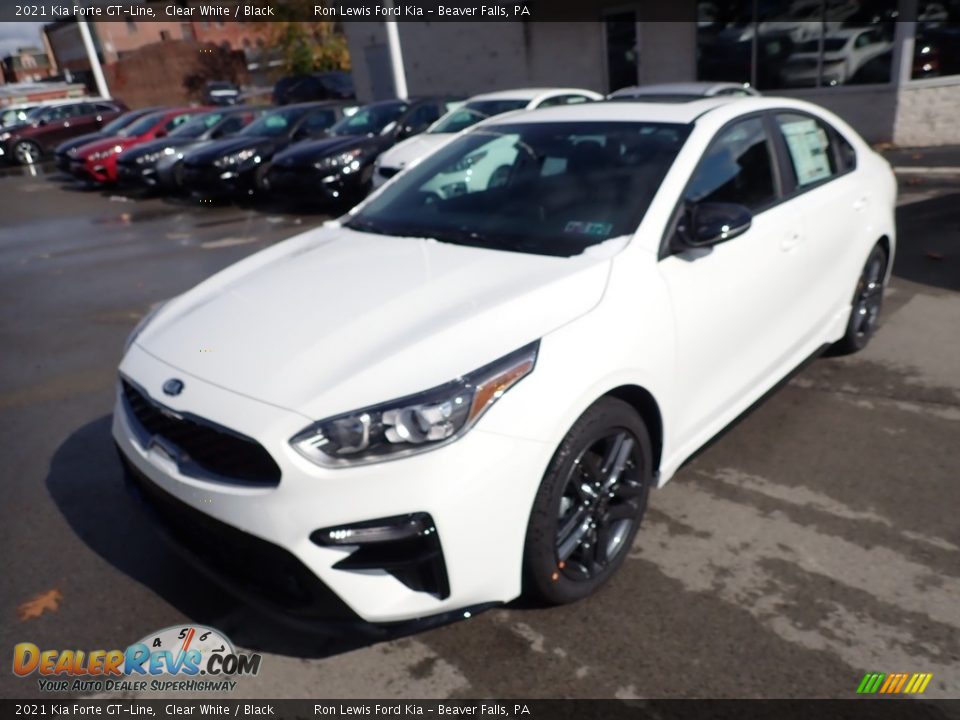 2021 Kia Forte GT-Line Clear White / Black Photo #5