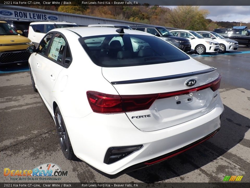 2021 Kia Forte GT-Line Clear White / Black Photo #7