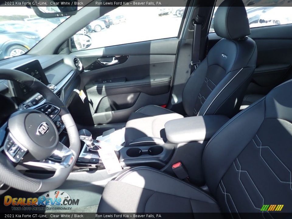 2021 Kia Forte GT-Line Clear White / Black Photo #13