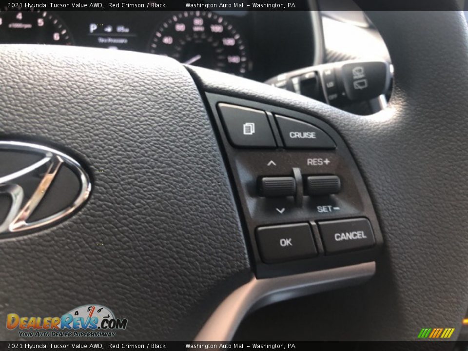 2021 Hyundai Tucson Value AWD Red Crimson / Black Photo #12