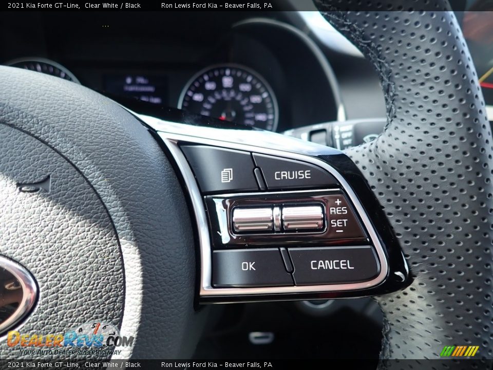 2021 Kia Forte GT-Line Clear White / Black Photo #18