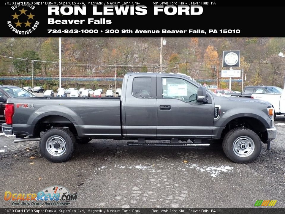 2020 Ford F350 Super Duty XL SuperCab 4x4 Magnetic / Medium Earth Gray Photo #1