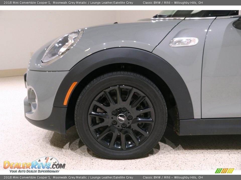 2018 Mini Convertible Cooper S Moonwalk Grey Metallic / Lounge Leather/Satellite Grey Photo #28