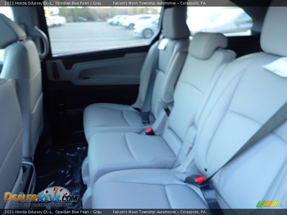 2021 Honda Odyssey EX-L Obsidian Blue Pearl / Gray Photo #9