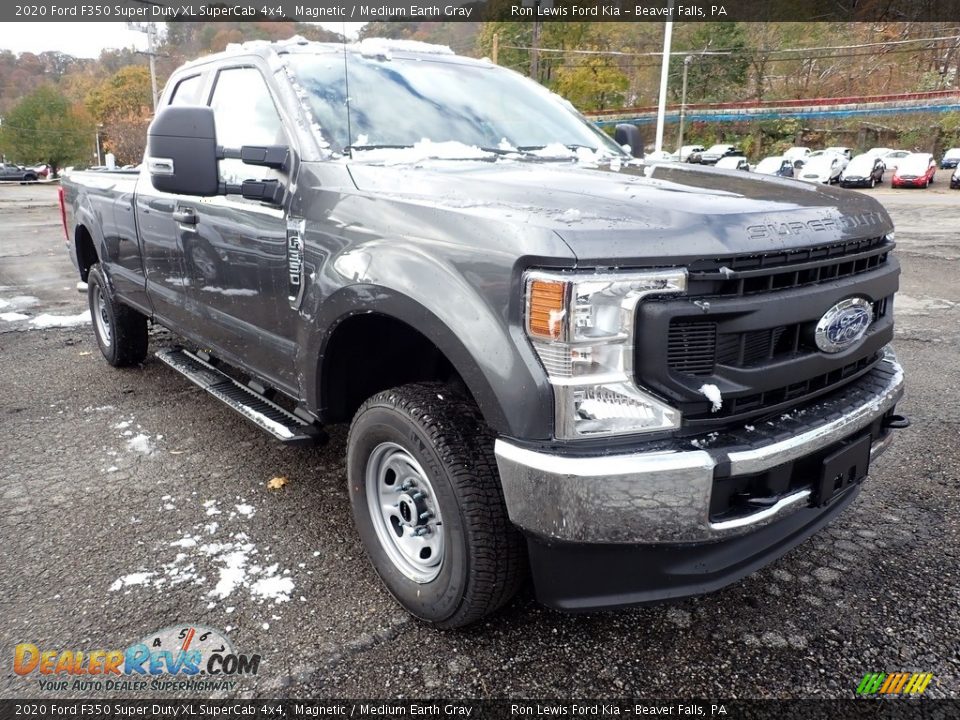 2020 Ford F350 Super Duty XL SuperCab 4x4 Magnetic / Medium Earth Gray Photo #3