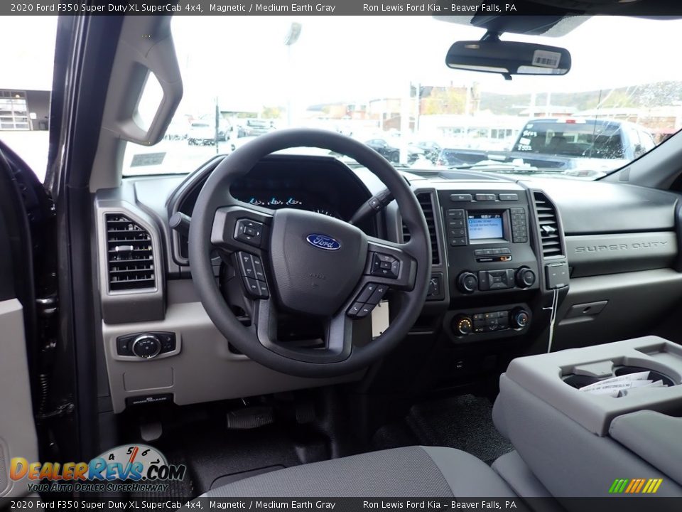 2020 Ford F350 Super Duty XL SuperCab 4x4 Magnetic / Medium Earth Gray Photo #11