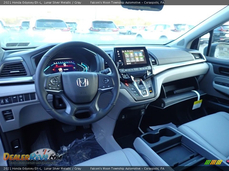Gray Interior - 2021 Honda Odyssey EX-L Photo #10