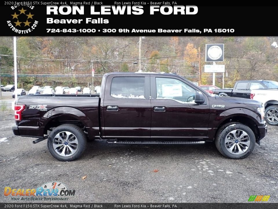 2020 Ford F150 STX SuperCrew 4x4 Magma Red / Black Photo #1