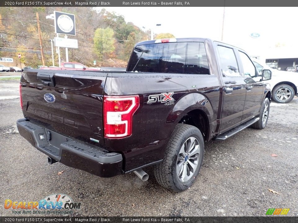 2020 Ford F150 STX SuperCrew 4x4 Magma Red / Black Photo #2
