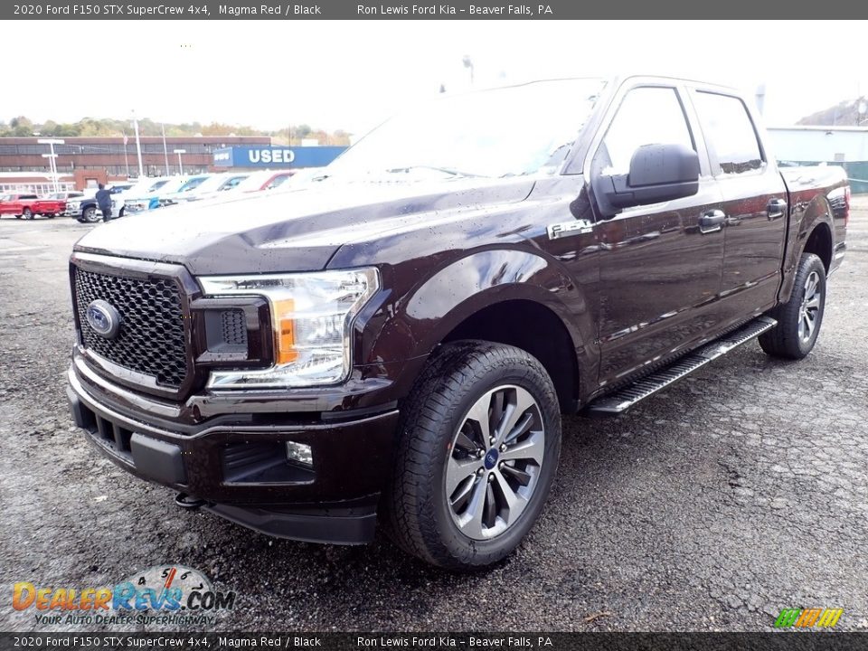 2020 Ford F150 STX SuperCrew 4x4 Magma Red / Black Photo #5