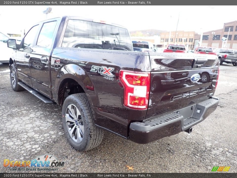 2020 Ford F150 STX SuperCrew 4x4 Magma Red / Black Photo #7