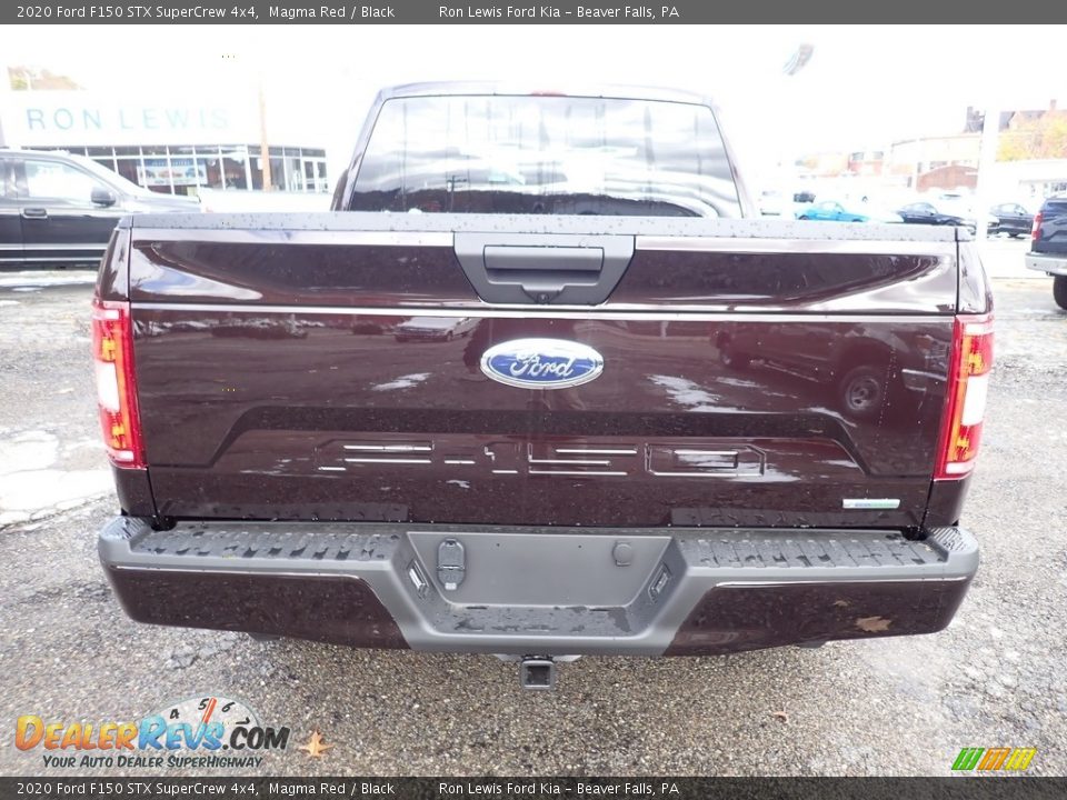 2020 Ford F150 STX SuperCrew 4x4 Magma Red / Black Photo #8